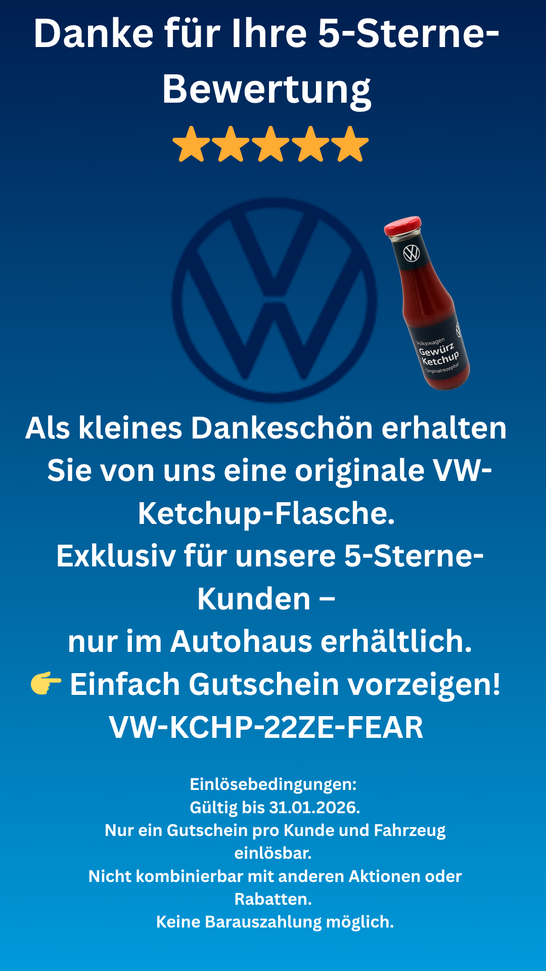 5 Sterne Bild VW